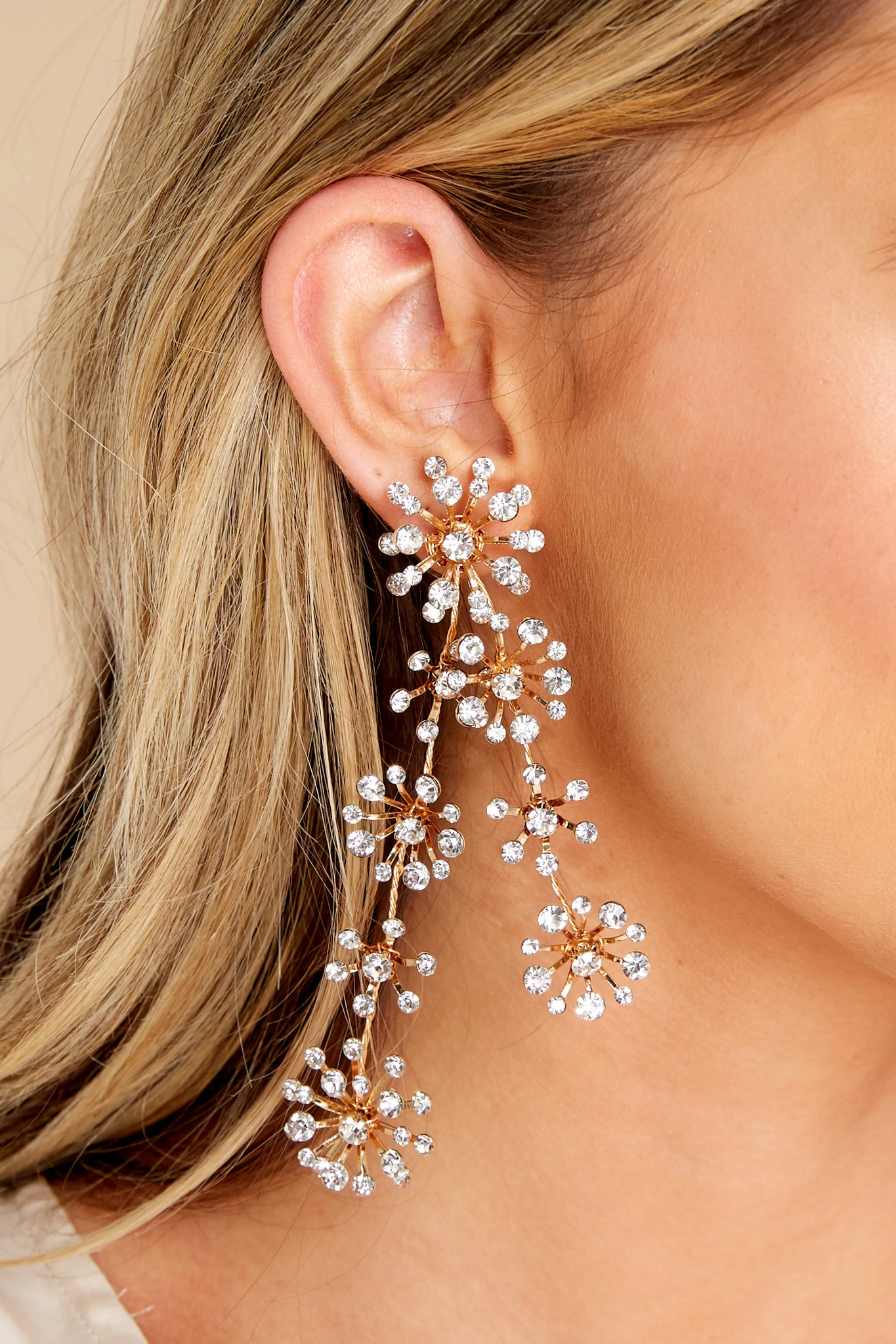 Bursting Star Diamond Earring