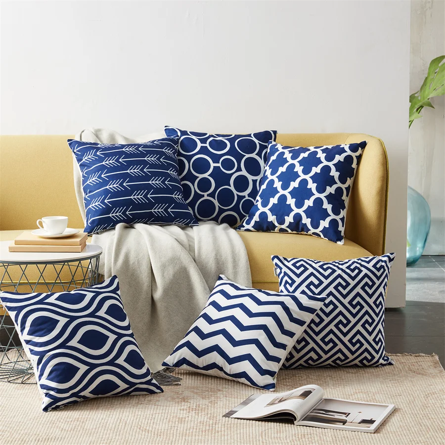 Outdoor Square Pillow Cover (Set of 6)