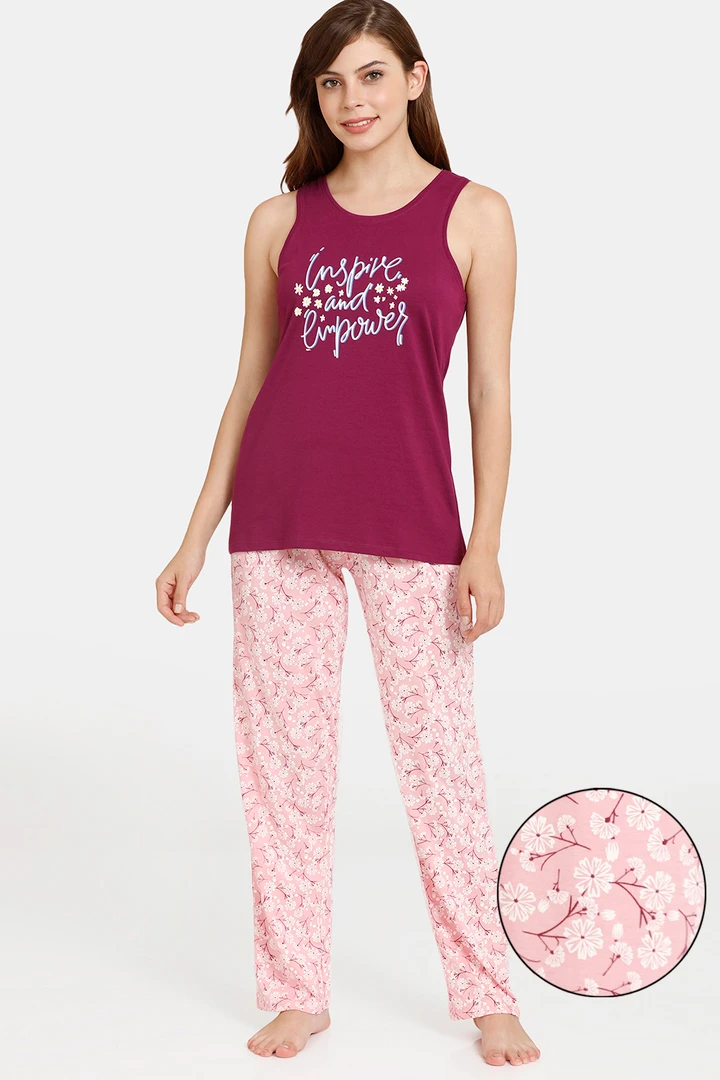 rosaline cotton pyjama set candy pink